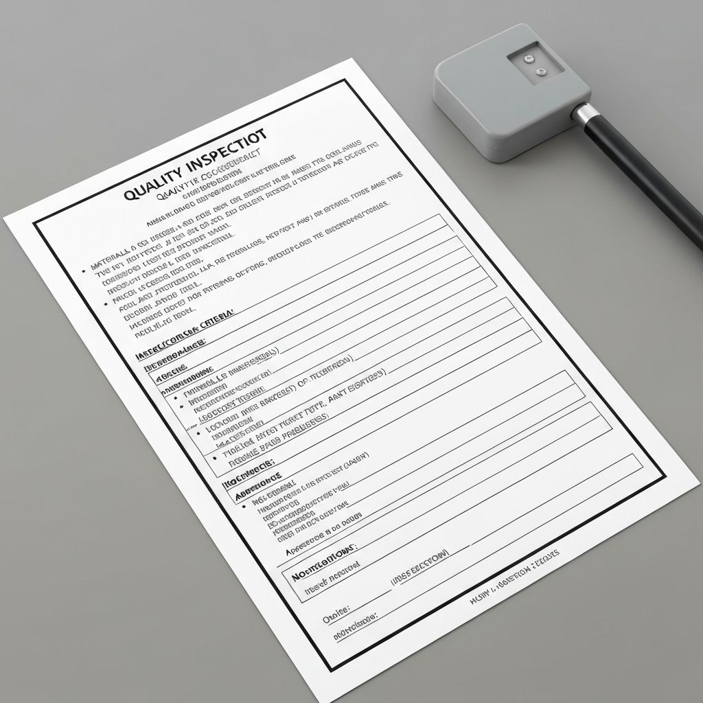 Monthly Inspection Report